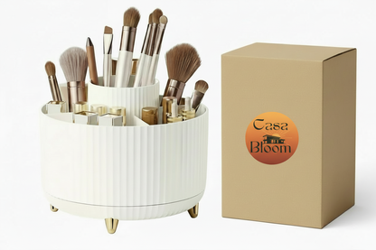 Makeup organizer with branded packaging